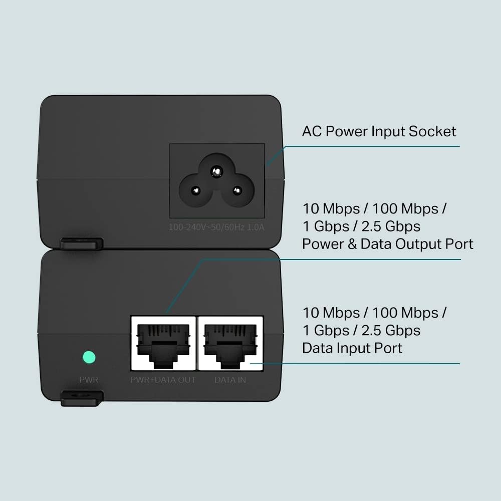 TP-Link TL-PoE260S 2.5G PoE+ Injector Adapter