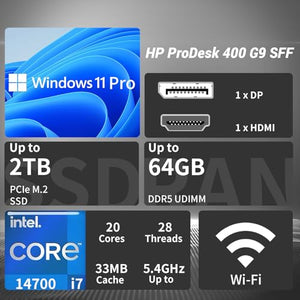 HP ProDesk 400 SFF Intel Core i7 Business Desktop