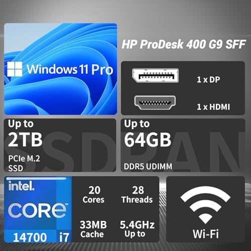 HP ProDesk 400 SFF Intel Core i7 Business Desktop — main product image