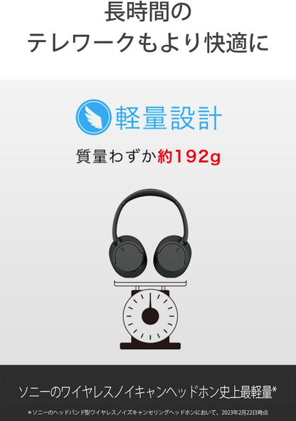 Sony WH-CH720N BC Noise Canceling Bluetooth Headphones - Black