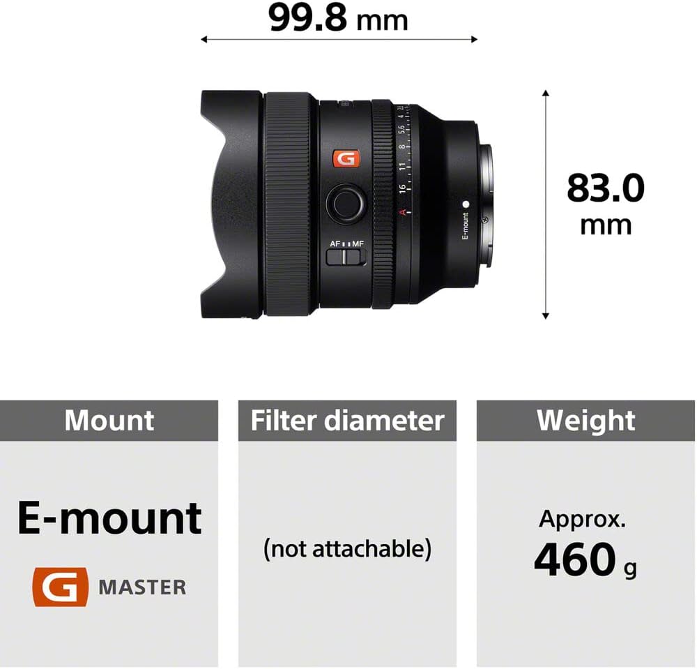 Sony SEL14F18GM FE 14mm f/1.8 GM Lens Bundle
