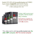 NVIDIA VCQ420NVS-X16-DVI-PB Quadro NVS 420 Graphics Card