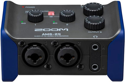 Zoom AMS-24 USB Audio Interface for Recording and Streaming