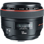 Canon EF 50mm f/1.2L USM Lens + Filter Kit (Renewed)