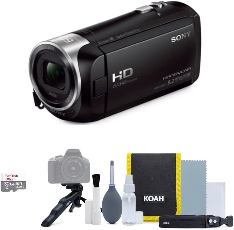 Sony CX405 Handycam 1080p Camcorder Bundle with 32GB Card