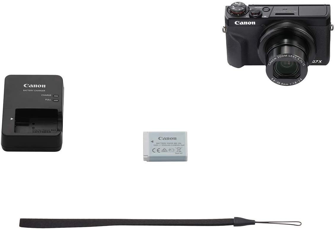 Canon 3638C001 PowerShot G7 X Mark III Camera: 4K, Black