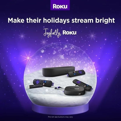 Roku 3920RW-SW Premiere 4K HDR Streaming Media Player + HDMI