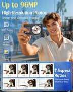 DUOCH 8K Vlogging Camera with Dual Screens and WiFi