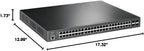 TP-Link TL-SG3452P 48-Port Gigabit PoE+ Managed Switch