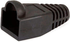 Monoprice 107249 RJ45 Color Coded Strain Relief Boots - Black (50pcs)
