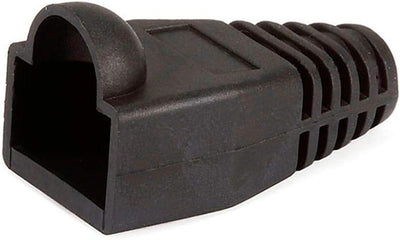 Monoprice 107249 RJ45 Color Coded Strain Relief Boots - Black (50pcs)