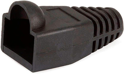 Monoprice 107249 RJ45 Color Coded Strain Relief Boots - Black (50pcs)