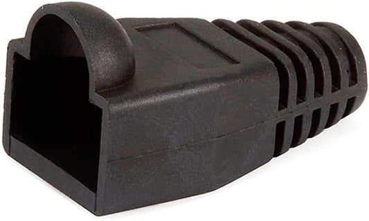 Monoprice 107249 RJ45 Color Coded Strain Relief Boots - Black (50pcs)