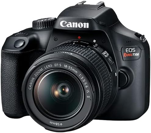 Canon 2628C003AA EOS Rebel T100: DSLR Kit, Lens, 64GB (Renewed)
