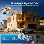 GLEEMALL 4G LTE Solar Cellular Security Camera (2-Pack)