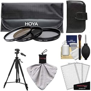 Hoya K-55519-02 77mm Filter Set with Tripod Kit