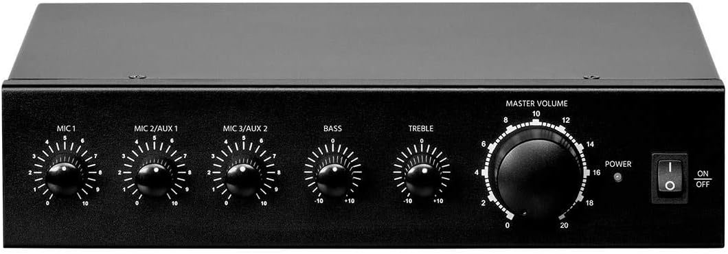 Monoprice 118800 3-Channel 60W 70/100V Mixer Amplifier