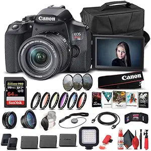Canon 3924C002 EOS Rebel T8i DSLR 18-55mm Bundle Renewed