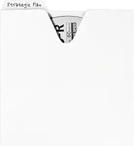 Vaultz IDEVZ01096 CD/DVD Sleeves 100 Pack White — main product image