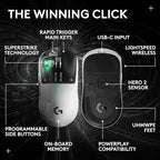 Logitech G PRO X2 SUPERSTRIKE Wireless Gaming Mouse with Haptics