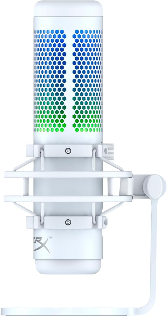 HyperX 519P0AA QuadCast S RGB USB Microphone - White