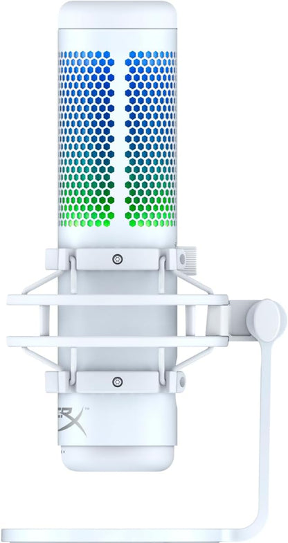 HyperX 519P0AA QuadCast S RGB USB Microphone - White
