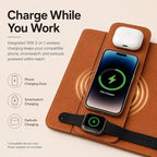 Yaslayp Wireless Charging Laptop Bag with Fold-Out Workstation