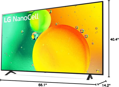 LG E90LG75NANO75UQA 75" 4K NanoCell TV Sound Bar Bundle