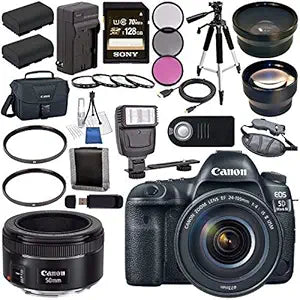 Canon 1483C002-7 EOS 5D Mark IV DSLR 24-105mm Lens Bundle