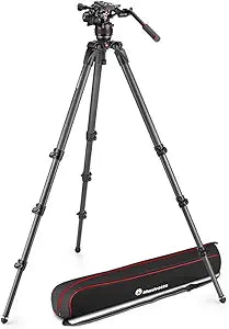 Manfrotto 608 Nitrotech Fluid Head Carbon Fiber Tripod — main product image