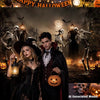 DewPrint 12x8FT Halloween Skeletons and Castle Backdrop