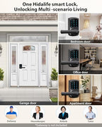 HIDALIFE Smart Keypad Door Lock with Handle and App Control