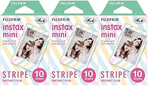 Fujifilm Instax Mini Film - 3 Pack Stripe