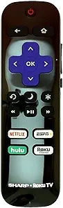 Sharp LC-RCRUDUS-21 Roku TV Remote Control Renewed