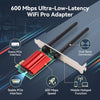 ciciglow Dual-Band 600Mbps PCIe WiFi Adapter for Desktops