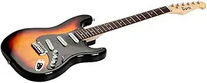 Monoprice 610163 Cali Classic Sunburst Electric Guitar Beginner Kit — main product image