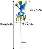 AOC FZ0000R 55'' Fairy Wind Spinner Solar LED Blue