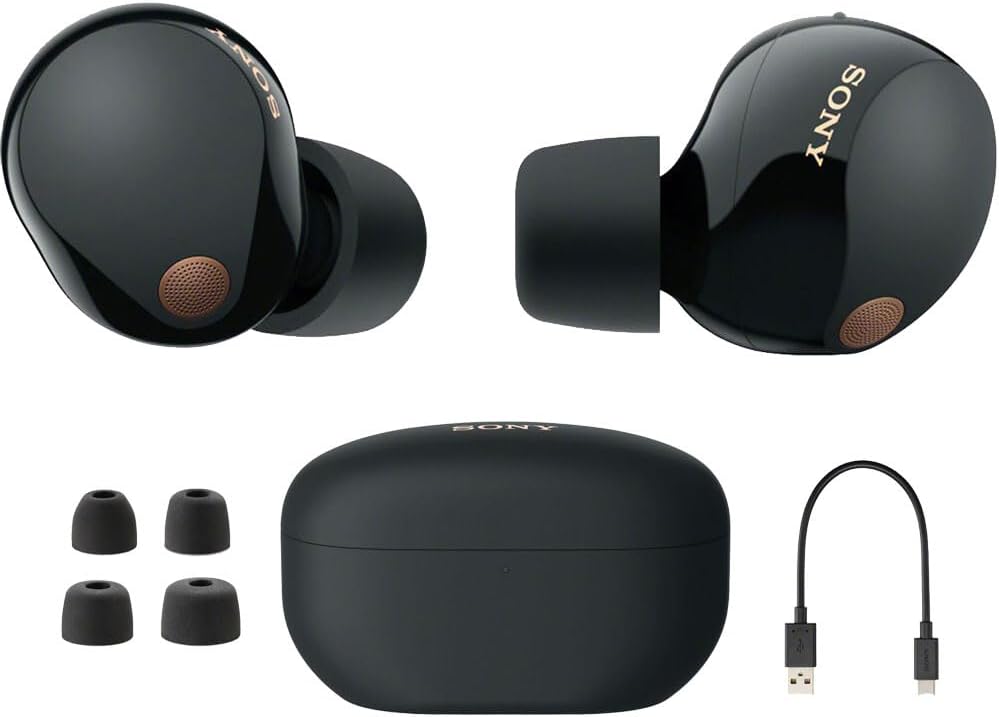 Sony E3SNWF1000XM5B Noise Canceling Earbuds Bundle
