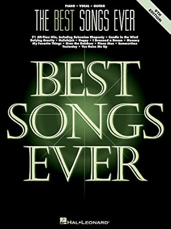 Hal Leonard Corporation The Best Songs Ever Songbook