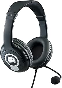 Acer AHW110 Wired Headset Omnidirectional Mic Adjustable — main product image