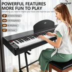 SKAEHP 88-Key Weighted Hammer-Action Digital Piano Bundle