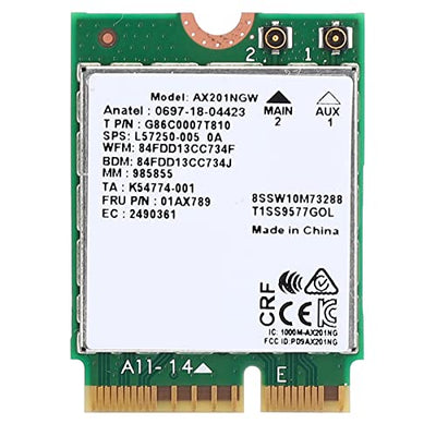 TOPINCN AX201NGW Wi-Fi 6 M.2 CNVio2 Network Card with Bluetooth 5.0