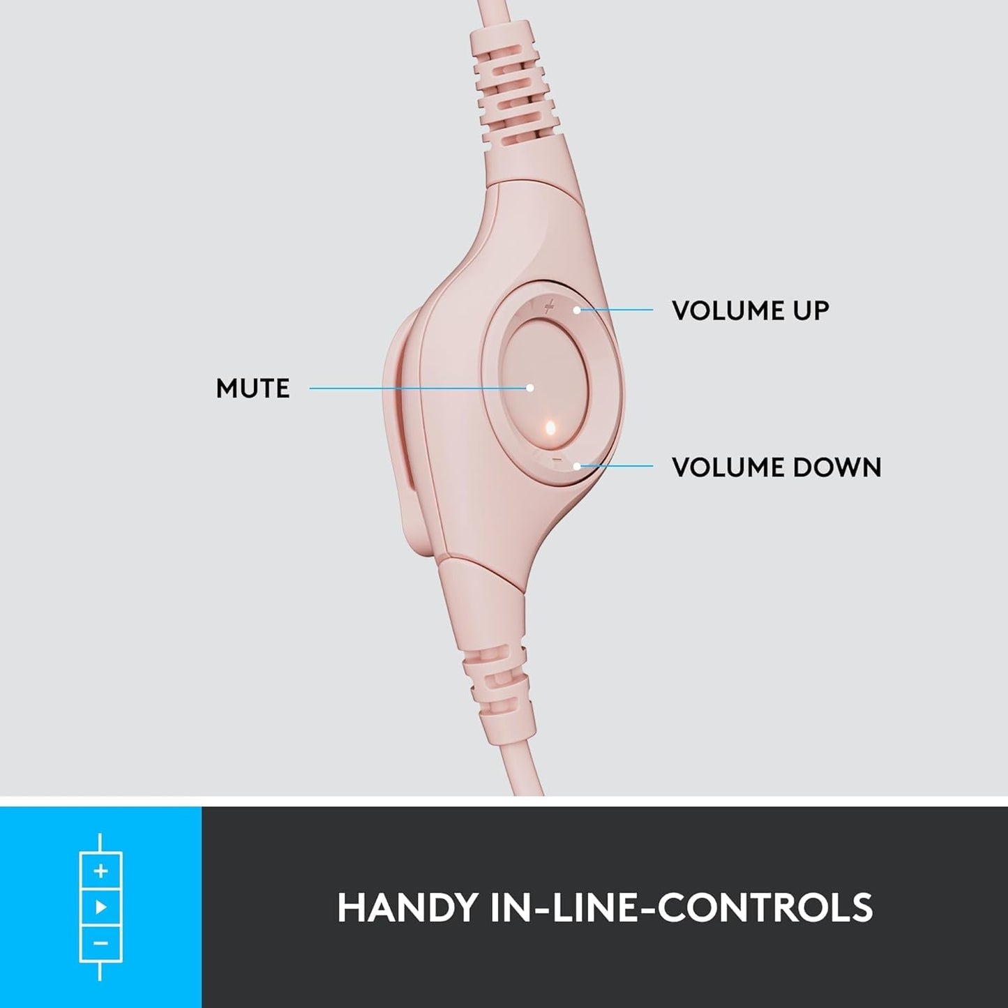 Logitech H390 USB COMPUTER HEADSET Noise Cancelling Mic
