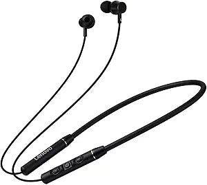 Lenovo QE03 V5.0 Wireless Neckband Bluetooth Earphones - Black
