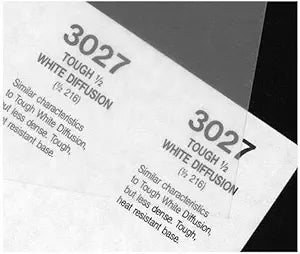 Rosco 3027 Cinegel 1/2 Tough White Diffusion Sheet 20x24