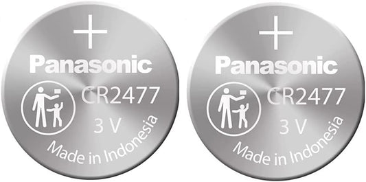 Panasonic CR2477 3V Lithium Coin Battery 2-Pack