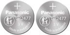Panasonic CR2477 3V Lithium Coin Battery 2-Pack