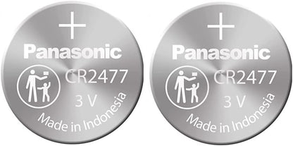 Panasonic CR2477 3V Lithium Coin Battery 2-Pack