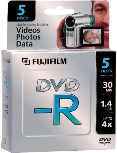 Fujifilm DZ-HS500A-600004176 Mini DVD-R Camcorder Discs (5-Pack)