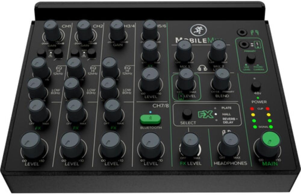 Mackie MobileMix 8-Channel Streaming Mixer Bundle